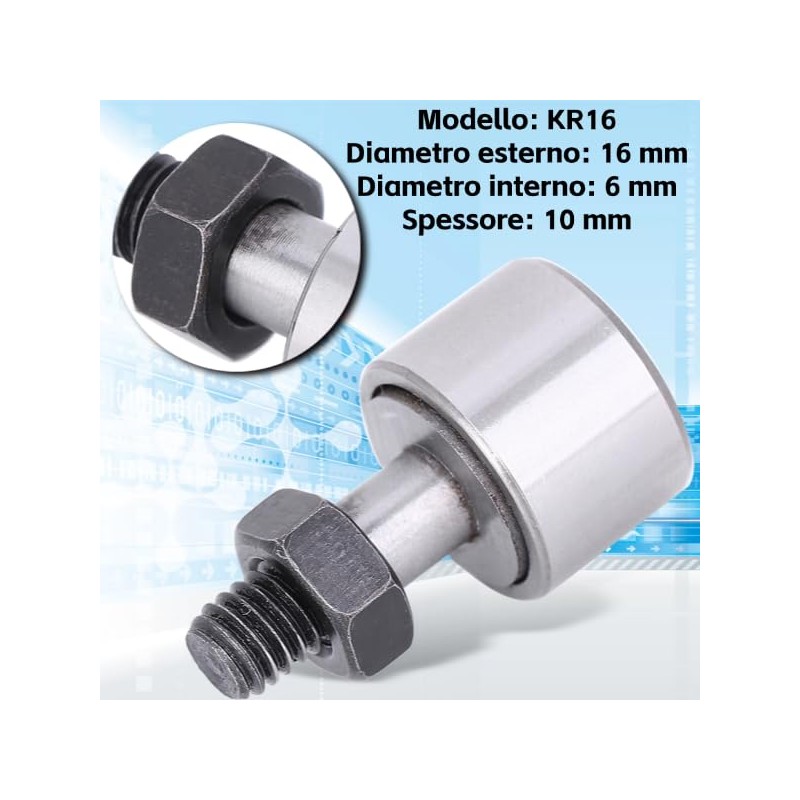 2pcs KR16/CF6 Needle Roller Bearing Cam Follower Needle Roller Bearing