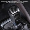 Gear Shift Knob Trim Carbon Fiber Grain Scratch Free Replacement