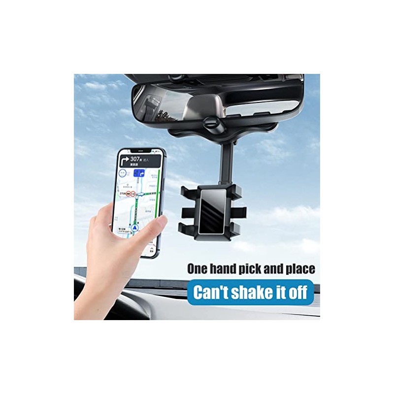 Soporte para Teléfono para Espejo Retrovisor de Coche, Soporte Móvil