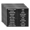 PATIKIL Tool Box Label Sticker, 6Pack Machine Organizer Decal Waterproof