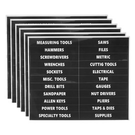 PATIKIL Tool Box Label Sticker, 6Pack Machine Organizer Decal Waterproof Tool Box Stickers for Home Industry