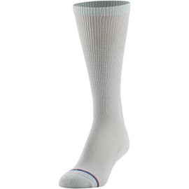 MediPeds Men's COOLMAX Crew Socks, 4-Pack Sockshosiery, white, Shoe Size: 12-15