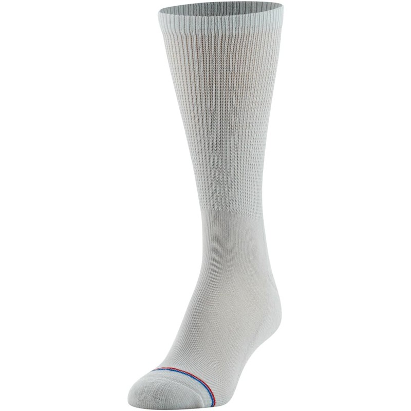 MediPeds Men's COOLMAX Crew Socks, 4-Pack Sockshosiery, white, Shoe Size: