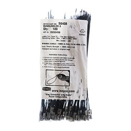 Heyco S6408 SunBundler Stainless Steel Cable Tie 8" (Package of 100)