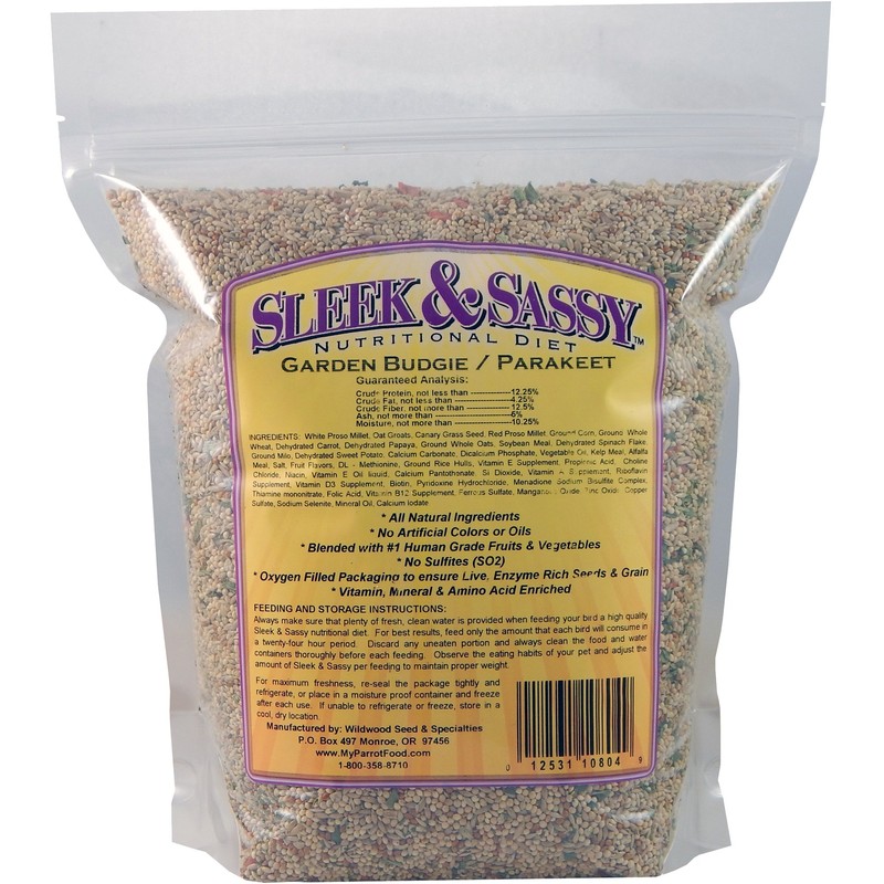 SLEEK & SASSY Garden Budgie (Parakeet) Food (4 lbs.)