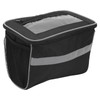 Mountain Bike Bicycle Handlebar Front Basket Bag with TPU Touchscreen