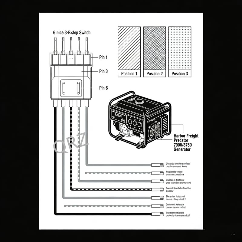 Start On Off Switch for Harbor Freight Predator Champion 7000/8750