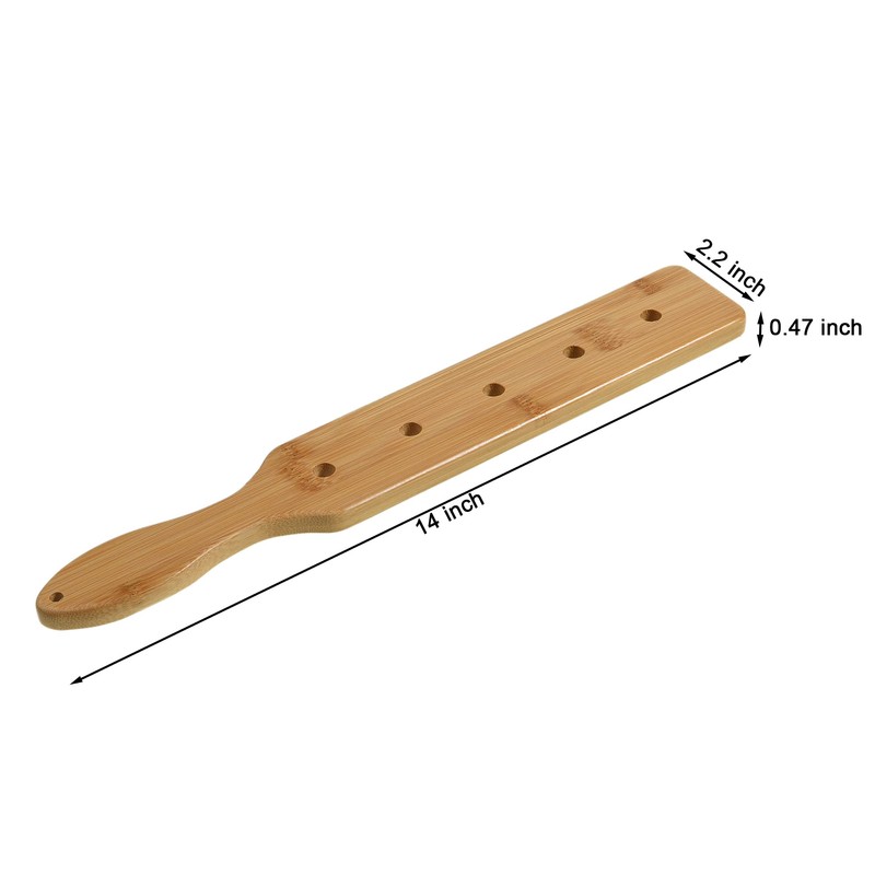 MGTECH Bamboo Wood Paddle, 14 Inch Solid Durable Smooth Wooden