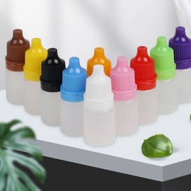 Transparent Empty Sample Bottle Container 20ml (Random lid color) 30ea