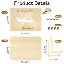 Moorle Money Gifts Packaging Money Gift Travel Cruise Ship Money Gifts Birthday Gift Decoration Ship Cruise Gift for Travelers