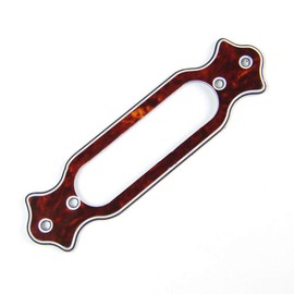 Flanged Single Coil Pickup Mounting Base plate Rings, 4ply Tortoise