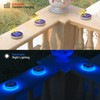 YiLaie Blue Solar Dock Lights Outdoor Waterproof, Driveway Warning Post