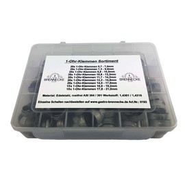 Oetiker 170 Piece Hose Clamps Assortment Single Ear Clamps Hose Clamps Tap System Accessories