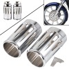 Unbranded Aluminum Fork Boot Slider Cover Cow Bells For Harley