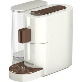 K-FEE® Twins II Single Serve Coffee and Espresso Machine PLUS Lattaero 4-in-1 Milk Frother | (White/Bronze)