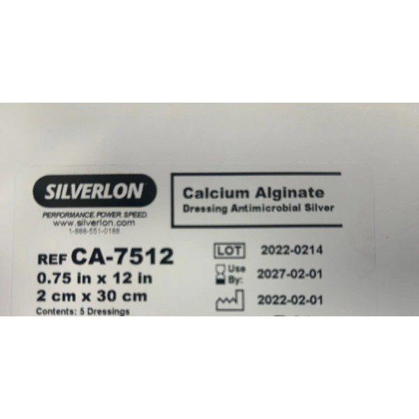 Argentum Medical *5-Pack* Silverlon Rope Dressing .75 in x 12