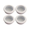 Gedotec Shell Handle Recessed | White Matt | Metal Inlet