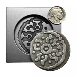 Timeless Foundry Anglo-Saxon VESTIGIAL CHEVRON (Silver Sceat) [600’S A.D.] - Graphite Coin Mold