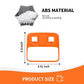 RAZPOY for Bronco Rear Seat Window Switch Panel Trim Decoration Compatible with 2021-2023 Ford Bronco Interior Accessories 2-Door 4-Door, Orange