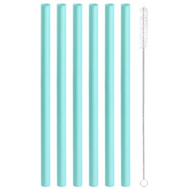 Replacement Straws Compatible with Owala Water Bottle- Owala Freepsip,Flip 24oz,32oz Straws Replacement-Accessories Set Include 6 BPA-FREE Straws and 1 Cleaning Brush