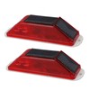 2pcs Solar Strobe Warning Light Waterproof Light Control High Bright
