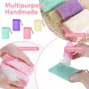 JJUNW Paquete De 4 Bolsas De Jabón De Malla Exfoliante,