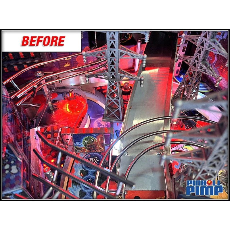 Stern GODZILLA Pinball "ASPHALT ROAD" Custom Ramp Decal Mod -