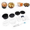 For Air Fryer Pans Set Heatproof Easy Cleaning Stainless Steel
