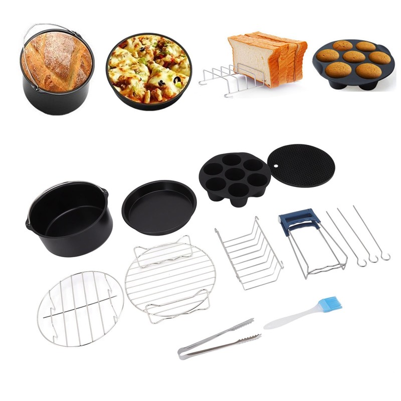 For Air Fryer Pans Set Heatproof Easy Cleaning Stainless Steel