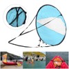 Polyester Taffeta Durable Folding Kayak Wind Sail Transparent Window Canoe