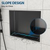 Stainless Steel Shower Niche 19 X 15 Gunmetal Black Wall