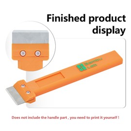 3pcs Blade for Bambu Lab Scraper, 3D Printer Accessories, SK5 Steel Scraper Tip Blade with Screws for Bambu Lab Build Plate Scraper