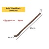 Wooden Back Scratcher for Hard-to-Reach Areas – Long-Handle Bamboo Design