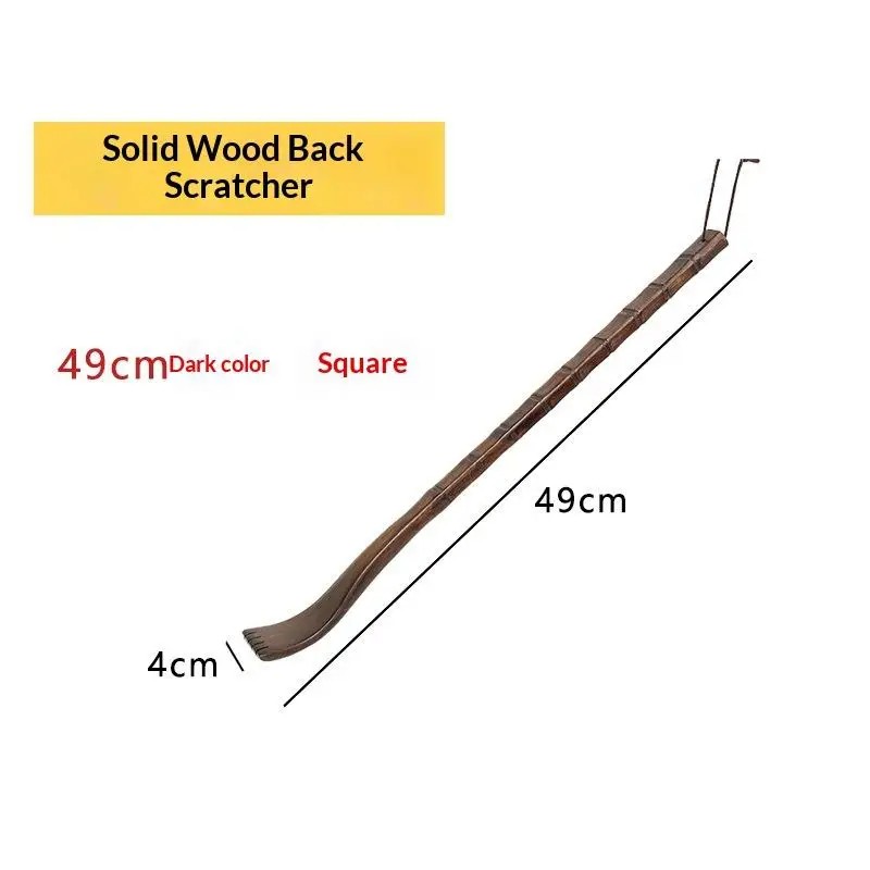 Wooden Back Scratcher for Hard-to-Reach Areas – Long-Handle Bamboo Design