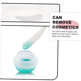 FOMIYES 40 Pcs Small Crescent Cream Spoon Spatula Facial Cream Spoon Eye Cream Applicator Makeup Gadgets Makeup Plastic Scraper Beauty Spoon Face Travel Plastic Pp Funnel