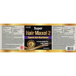 Hair Growth Vitamins with Biotin for Hair Growth for Men and Women | 13 Natural Ingredients for Hair Regrowth for Men & Women | 60 Vegetable Capsules | Herba Hair Maxol 2