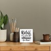Funny Office Signs Accountant Wood Box Sign - Relax I