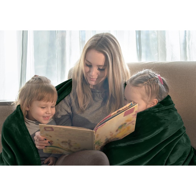 Utopia Bedding Utopia Bedding Fleece Blanket Full Size Forest Green