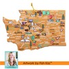 Totally Bamboo Washington State Shaped Cutting Board and Charcuterie Serving