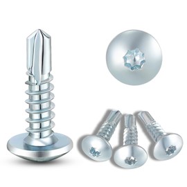 Enclosed Trailer Self-Tapping Screws #10 x 3/4" Zinc-Plated Self-Drilling Metal, OEM Grade for Car Hauler/RV/Sheet Metal (150-Pack)