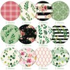 Whaline Floral Pattern Paper Pink Flower Greenery Scrapbook Paper Double-Sided