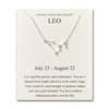 Philip Jones Leo Star Sign Zodiac Constellation Necklace and Quote