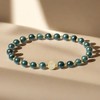 SaDiao Stretch Bracelets 6MM natural Gemstone with 18K White Gold