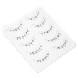 False Eyelashes, Natural Outer Corner, Short, Upper Eyelashes, Lower Eyelashes, Popular, Handmade False Eyelashes, Actress Eyelashes, Light Makeup, Daily Makeup, 5 Pairs (M6 (Lower False Eyelashes))
