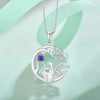 Blaniy Guardian Angel Necklace for Women 925 Sterling Silver Tree