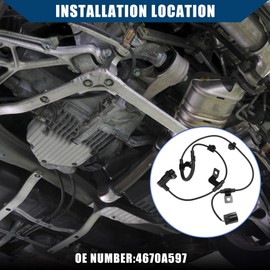 Hihaha ABS Wheel Speed Sensor for Mitsubishi L200/Rear Left/Durable/1 Pcs