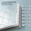 MaxGear Glass Whiteboard 36x24 Inches Wall Mounted, Magnetic White Board