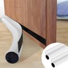 2 x 96 cm white draught excluder for doors, draught