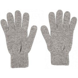 Graham Cashmere - Mens Pure Cashmere Classic Gloves - Made in Scotland - Gift Boxed - Light Grey Marl