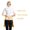 TSD STORY 15 Pcs Bulk Yellow Kitchen Aprons for Women